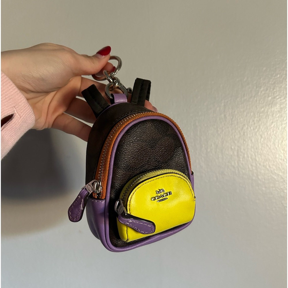 Mini Coach backpack keychain